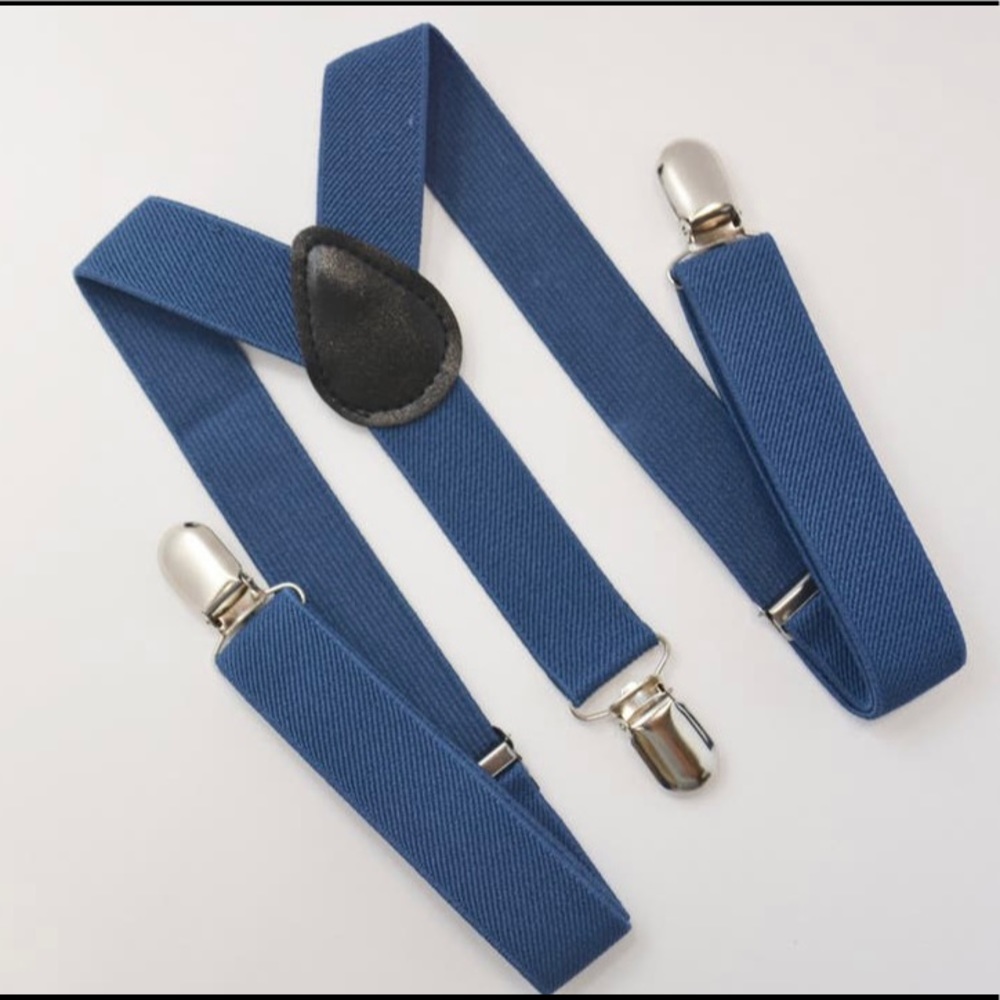 Blue suspenders